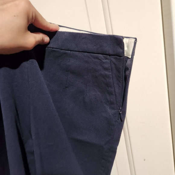J. Crew Martie Blue Stretch Slim Ankle Pants Size 10 - Picture 10 of 10